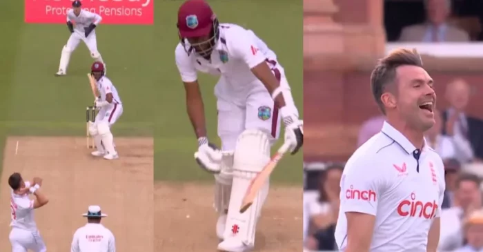 ENG vs WI [WATCH]: James Anderson removes Kraigg Brathwaite with an absolute peach on Day 2 of the Lord’s Test