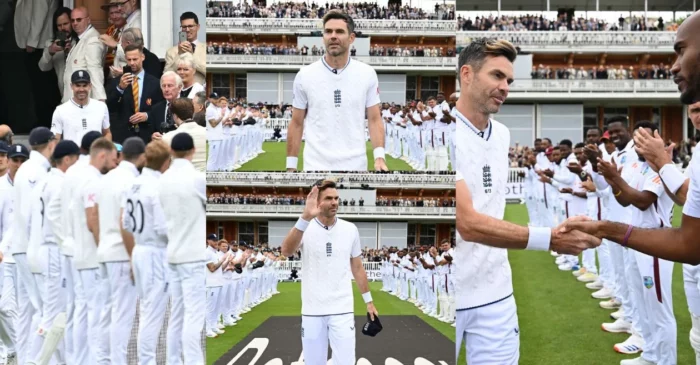 WATCH: James Anderson receives Guard of Honour from England and West Indies players on Day 3 of Lord’s Test