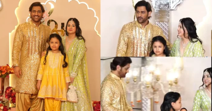 WATCH: MS Dhoni and wife Sakshi dazzle as cricket royalty grace Anant Ambani-Radhika Merchant’s wedding