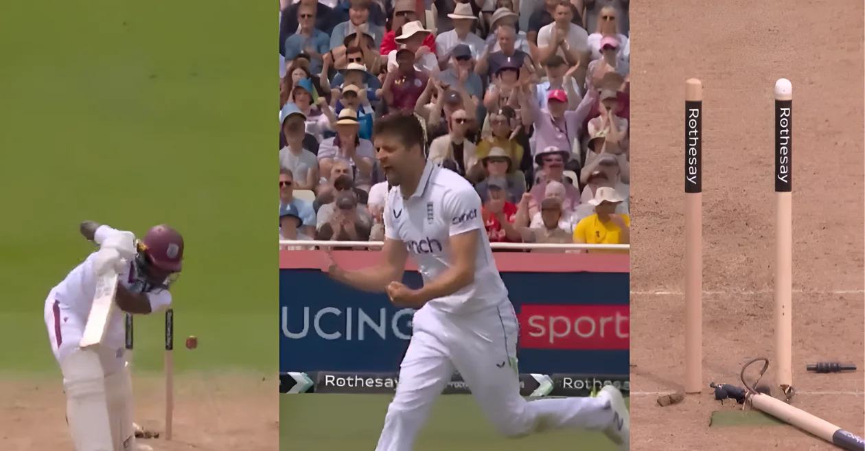 ENG vs WI [WATCH]: Mark Wood’s cleans up Kirk McKenzie with an absolute peach on Day 1 of the 3rd Test