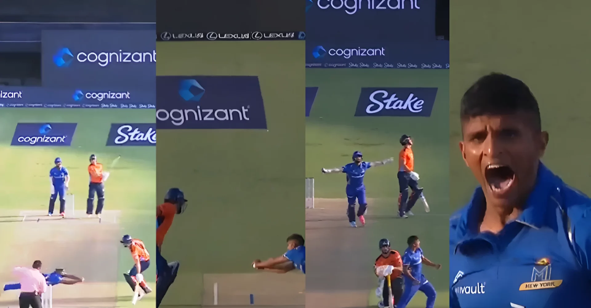 WATCH: Nosthush Kenjige takes a spectacular catch to dismiss Finn Allen in MLC 2024