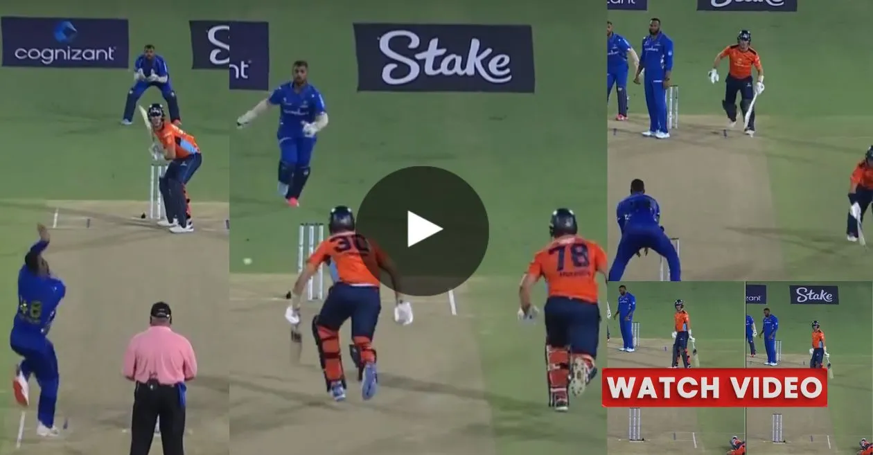 WATCH: Pat Cummins and Corey Anderson’s comedic mishaps on the cricket pitch in MLC 2024