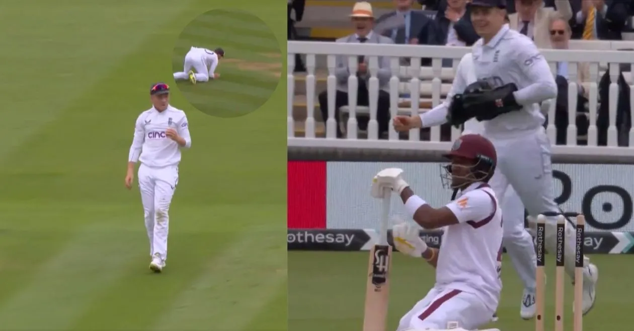 ENG vs WI [WATCH]: Ollie Pope’s stunning catch to dismiss Kavem Hodge on Day 1 of the Lord’s Test