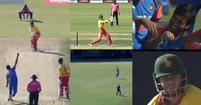 WATCH: Ravi Bishnoi takes a breathtaking flying catch to get rid of Brian Bennett | ZIM vs IND, 3rd T20I