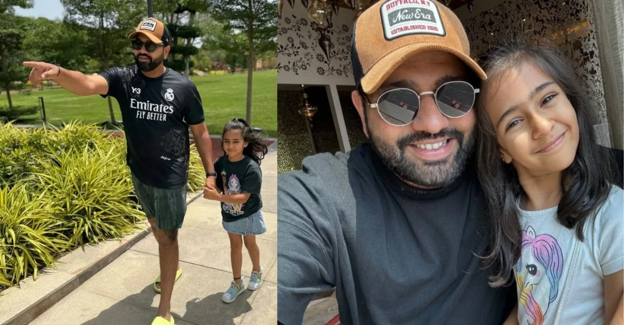 Rohit Sharma’s daughter Samaira sends him a sweet message during a live streaming session