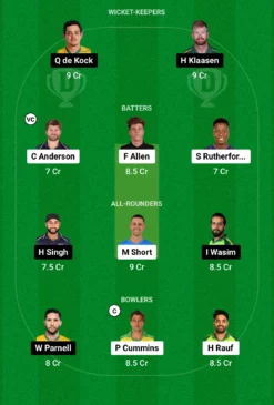 SEA vs SF Dream11 for todays match (July 21)