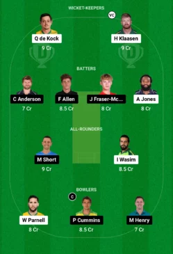 SEO vs SFU Team for the match (Screengrab- Dream11)