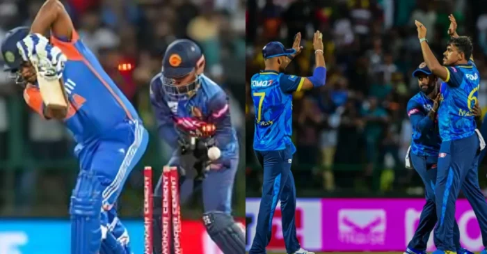 WATCH: Maheesh Theekshana castles Sanju Samson for a golden duck in IND vs SL 2nd T20I