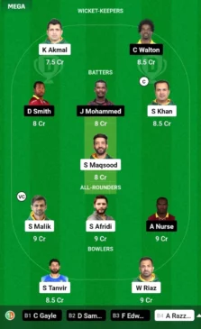 Semi Final 1 PNC vs WI Dream 11