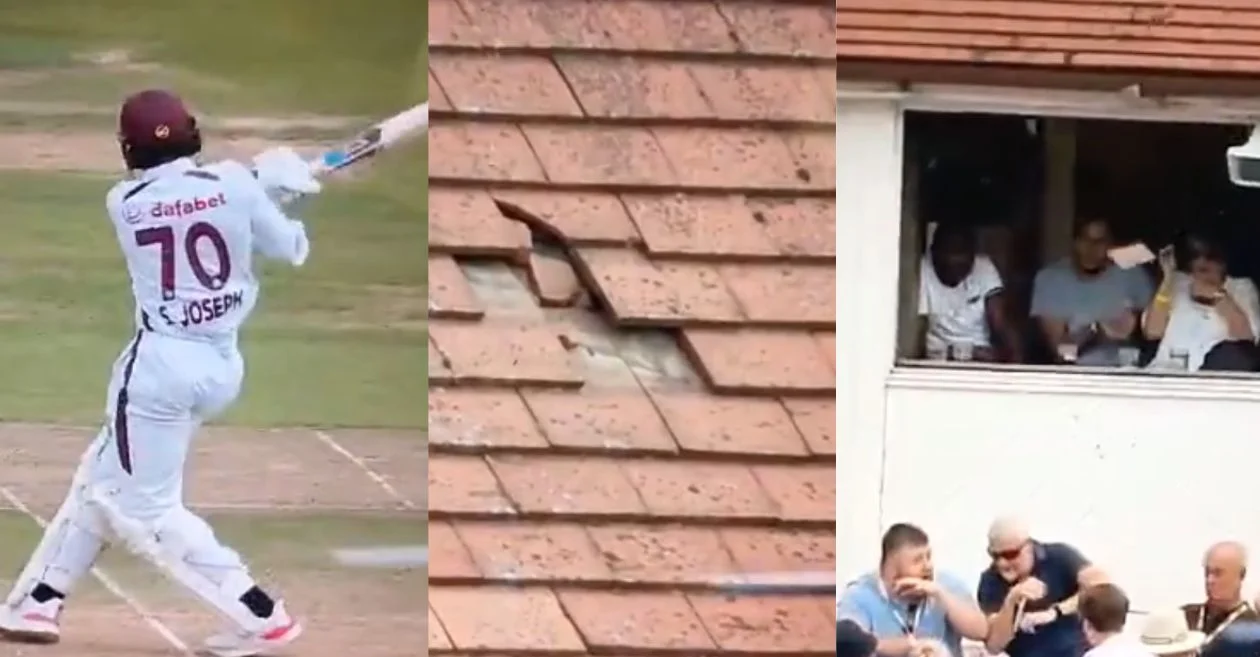 ENG vs WI [WATCH]: Shamar Joseph breaks Trent Bridge stadium’s roof with a gigantic six on Day 3 of the 2nd Test