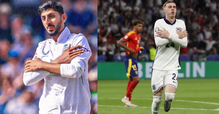 ENG vs WI [WATCH]: Shoaib Bashir mirrors footballer Cole Palmer’s iconic celebration after dismissing Alick Athanaze in the second Test