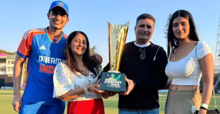 WATCH: Shubman Gill celebrates India’s T20I series win over Zimbabwe with his family