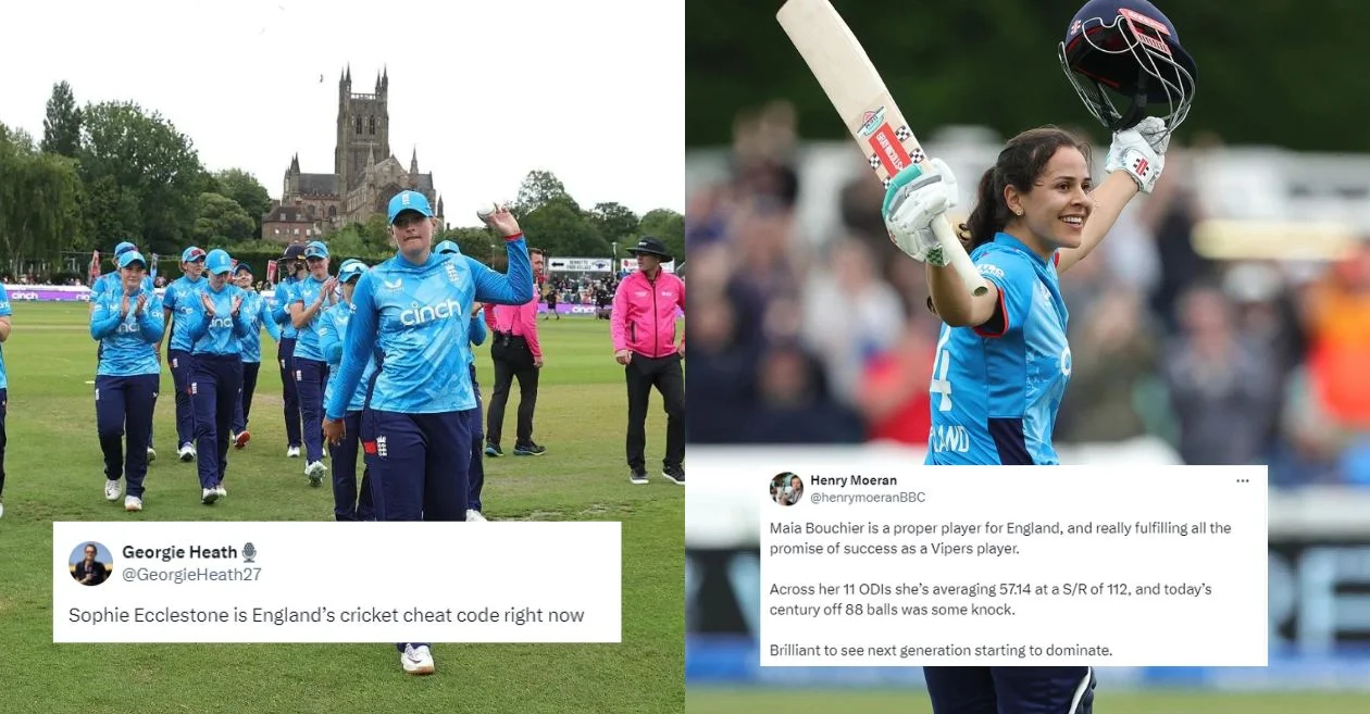 Fans erupt as Sophie Ecclestone, Maia Bouchier propel England to a series clinching win over New Zealand in 2nd Women’s ODI