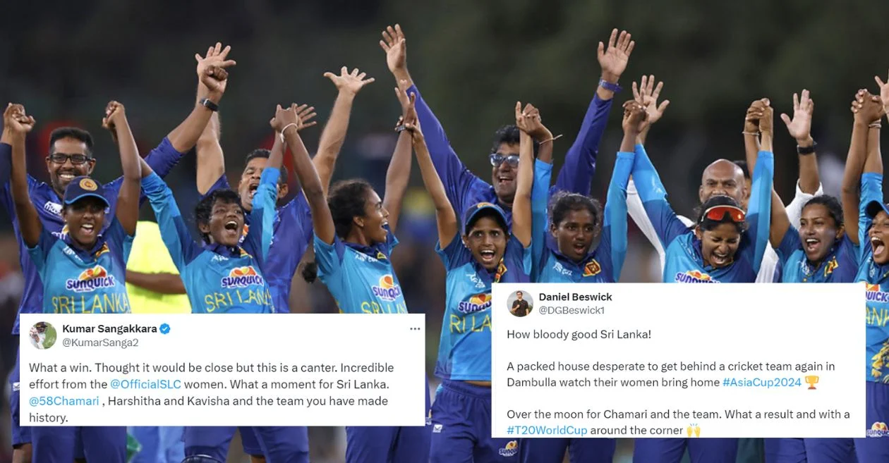 Fans erupt as dominant Sri Lanka thrashes India to win their maiden Women’s Asia Cup 2024 title