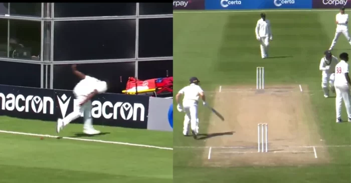 WATCH: Ireland batters run 5 despite the Zimbabwean fielder saving a boundary during the one-off Test