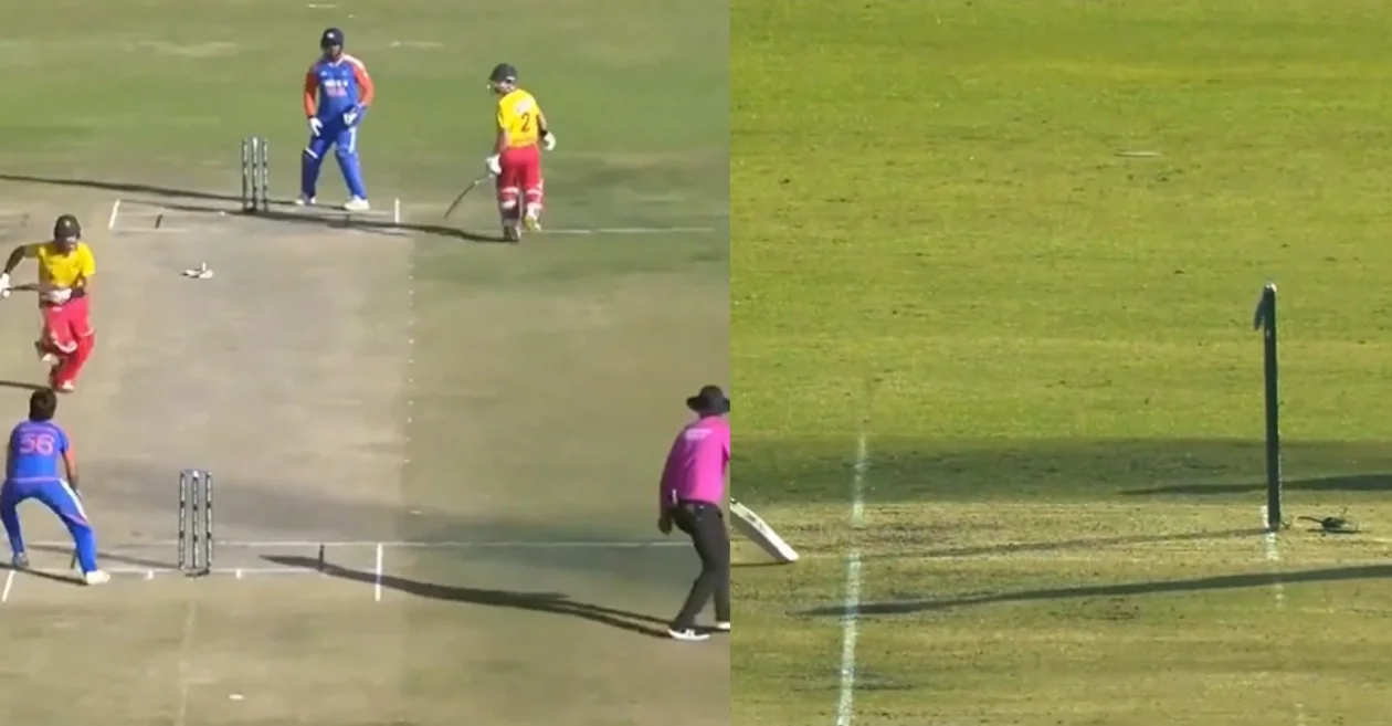 ZIM vs IND [WATCH]: Shivam Dube’s direct hit dismisses Sikandar Raza