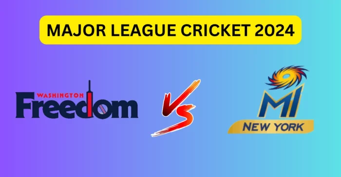 NY vs WAS, MLC 2024: Match Prediction, Dream11 Team, Fantasy Tips & Pitch Report | Washington Freedom vs MI New York