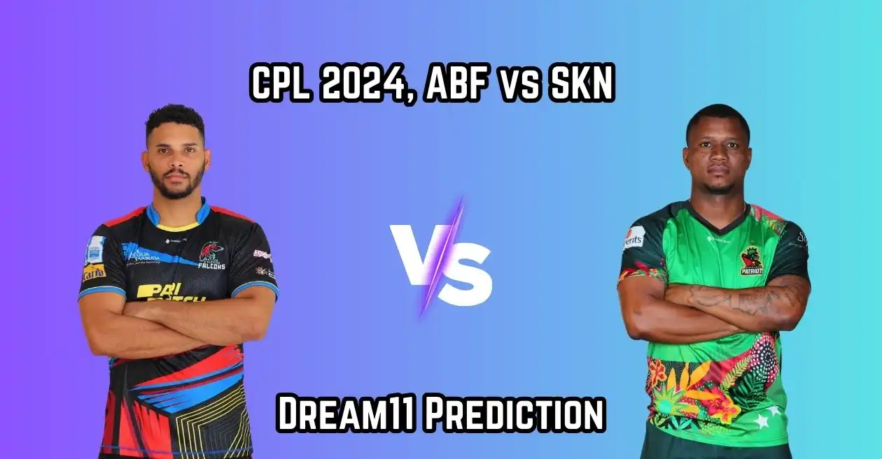 ABF vs SKN, Caribbean Premier League 2024: Match Prediction, Dream11 Team, Fantasy Tips & Pitch Report | Antigua and Barbuda Falcons vs St Kitts and Nevis Patriots