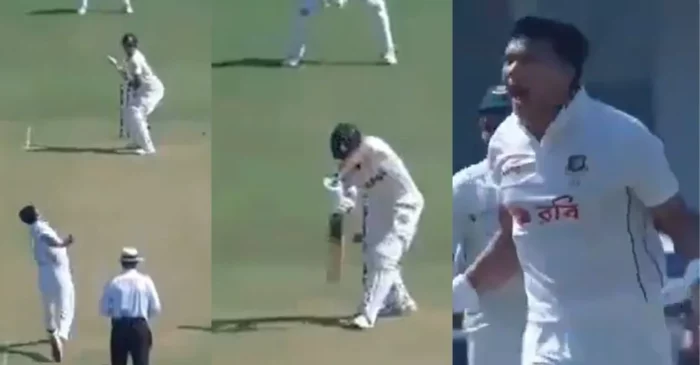 PAK vs BAN [WATCH]: Abdullah Shafique goes packing by Taskin Ahmed’s beautiful inswinger on Day 2 of the 2nd Test