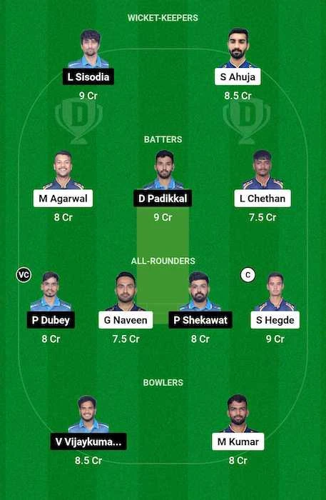 BB vs GMY Dream11 Team for today's match (August 30)