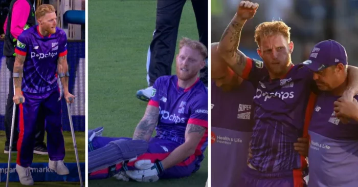 WATCH: Ben Stokes suffers a horrific injury, walks on crutches after returning from the hospital