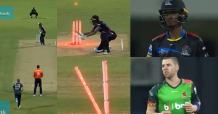 WATCH: Anrich Nortje sends Teddy Bishop packing with a blazing yorker in the CPL 2024