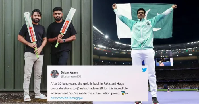 Cricket fraternity lauds Arshad Nadeem for winning a historic gold medal for Pakistan at Paris Olympics 2024