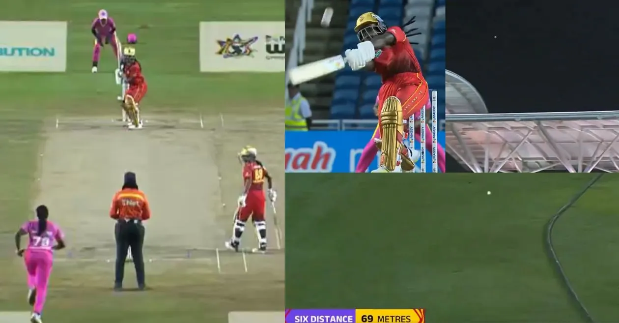 WATCH: Deandra Dottin slogs Aaliyah Alleyne out of the park in WCPL 2024 match