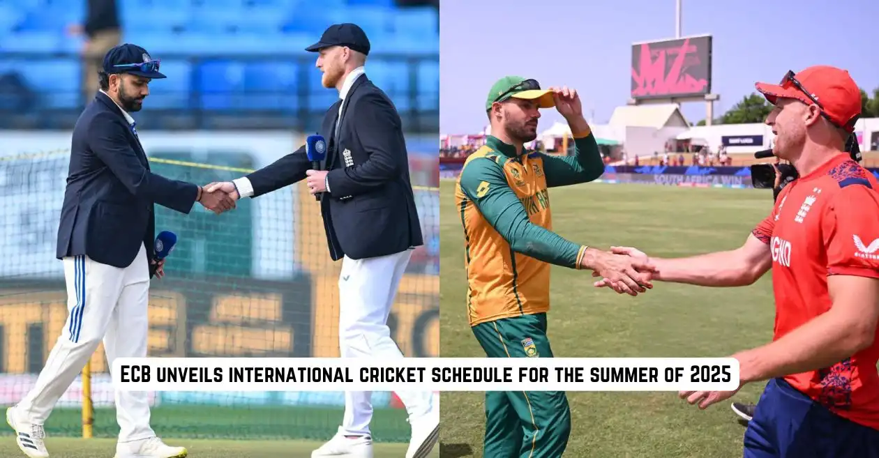 ECB reveals 2025 summer schedule: India, South Africa, and West Indies to tour England