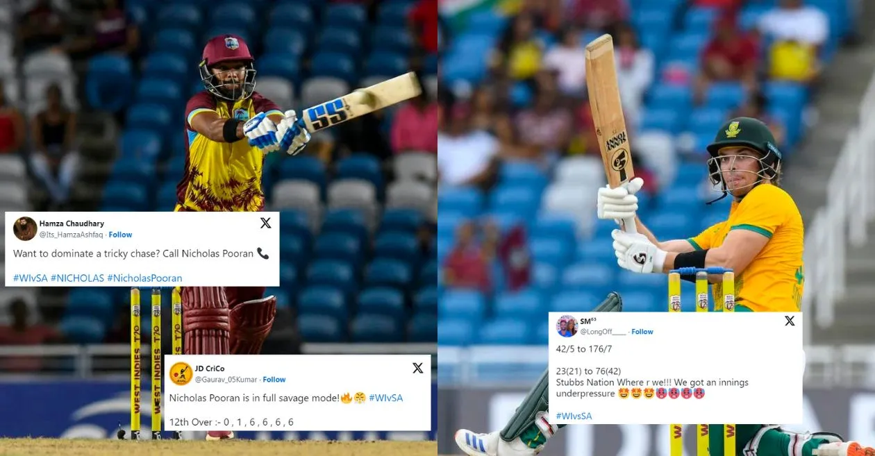 Fans react as Nicholas Pooran propels West Indies to a dominant win over South Africa in the 1st T20I