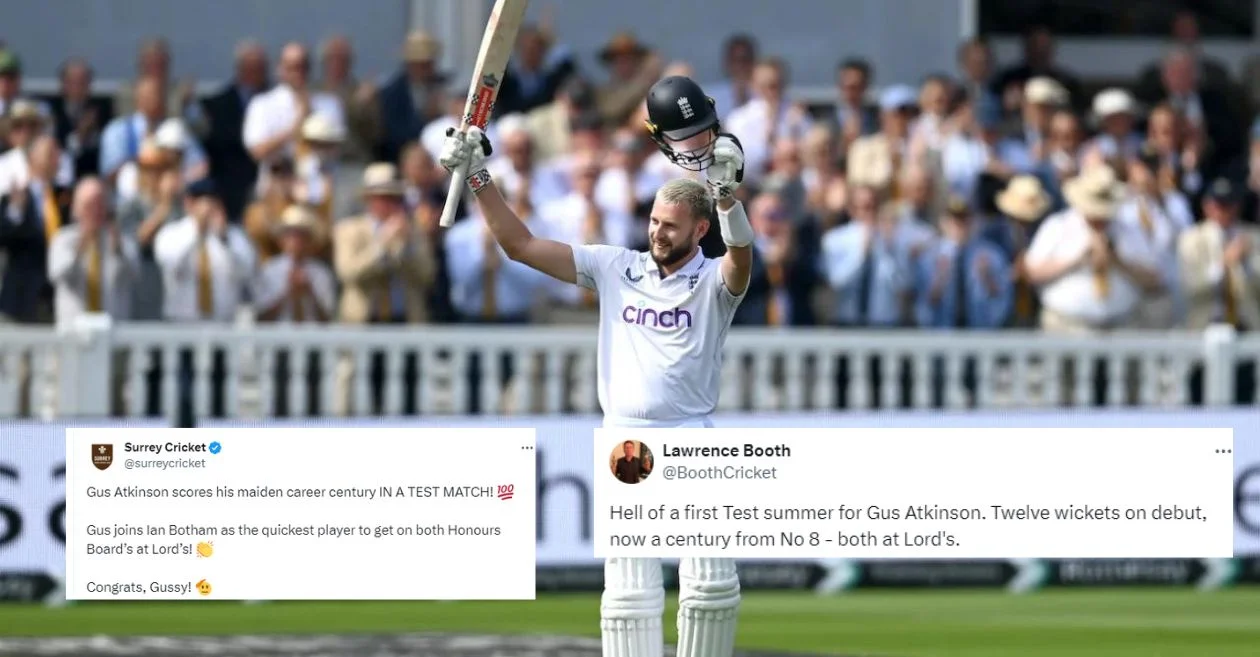 ENG vs SL: Netizens celebrate as Gus Atkinson hits his maiden ton at iconic Lord’s on Day 2 of the 2nd Test