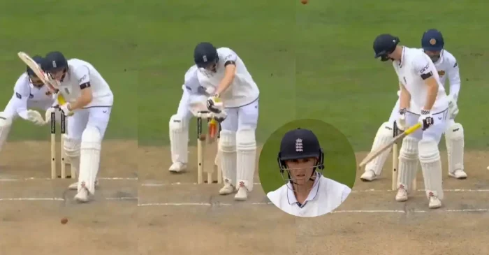 ENG vs SL [WATCH]: Harry Brook left stunned after Prabath Jayasuriya cleans him up with a beauty on Day 2 of 1st Test