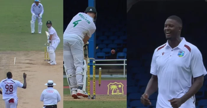 WI vs SA [WATCH]: Jason Holder bowls an absolute snorter to send Aiden Markram’s off-stump for a walk