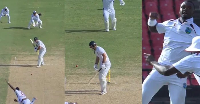 WI vs SA [WATCH]: Jayden Seales dismisses David Bedingham with a beauty on Day 2 of the second Test