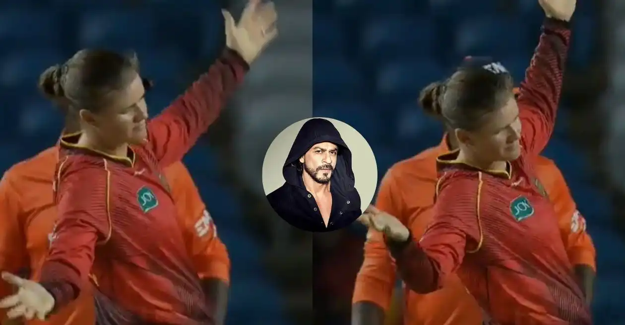 WATCH: Jess Jonassen mirrors Shah Rukh Khan’s iconic ‘arm pose’ after taking a wicket in WCPL 2024