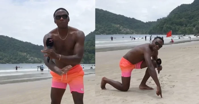 SA vs WI [WATCH]: Kagiso Rabada gives a humorous pitch report from beach ahead of the 2nd Test