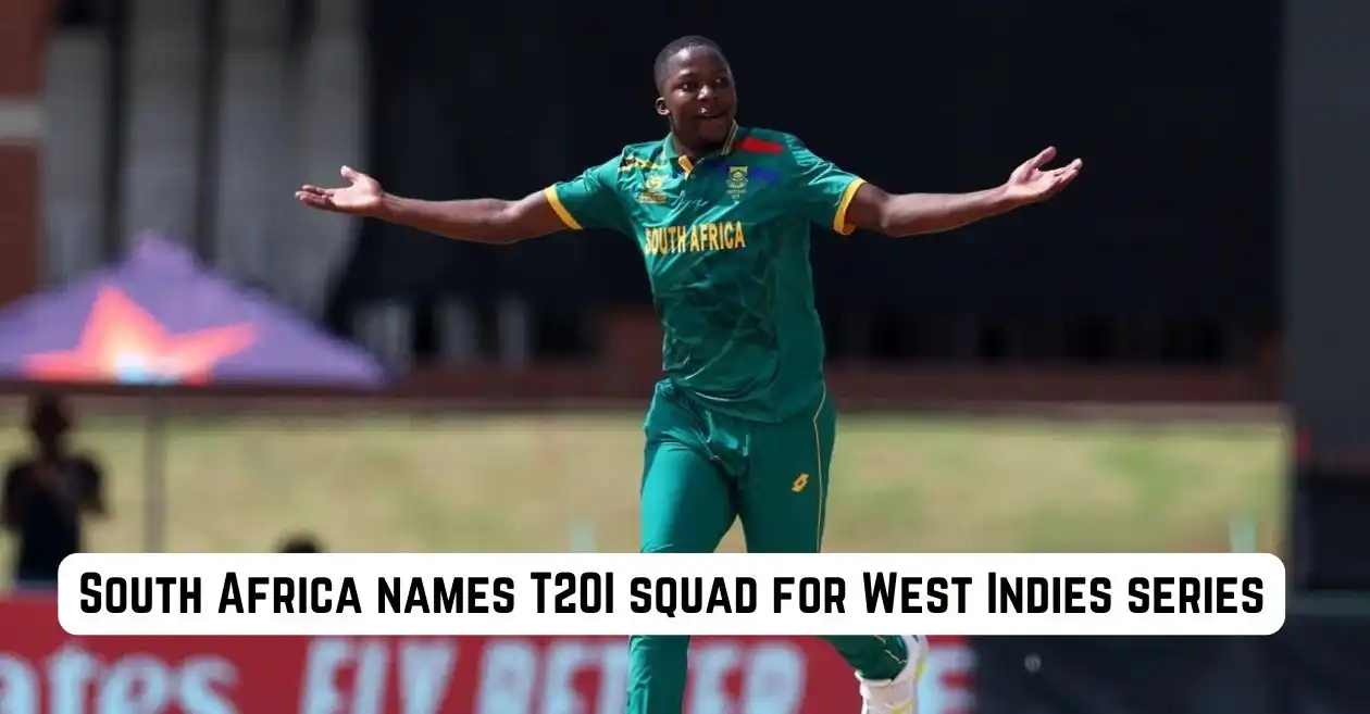 South Africa unveils T20I squad for West Indies tour; Kwena Maphaka earns maiden call-up