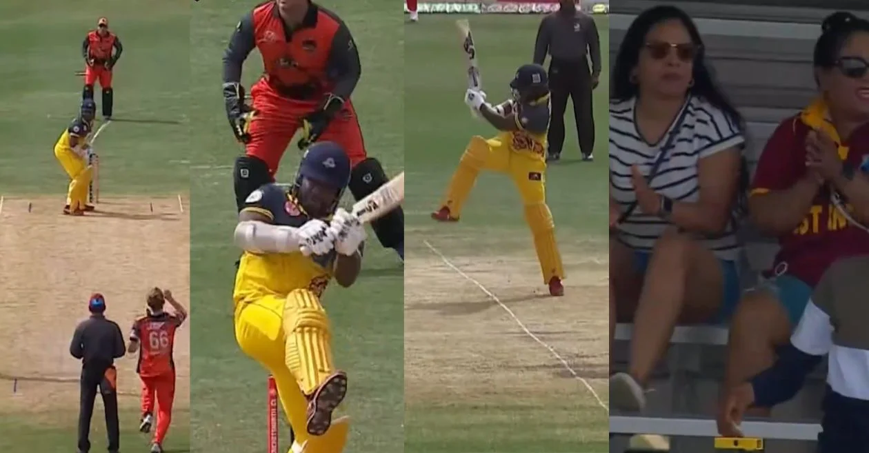 WATCH: Kyle Mayers hits an unbelievable no-look six in the Global T20 Canada 2024