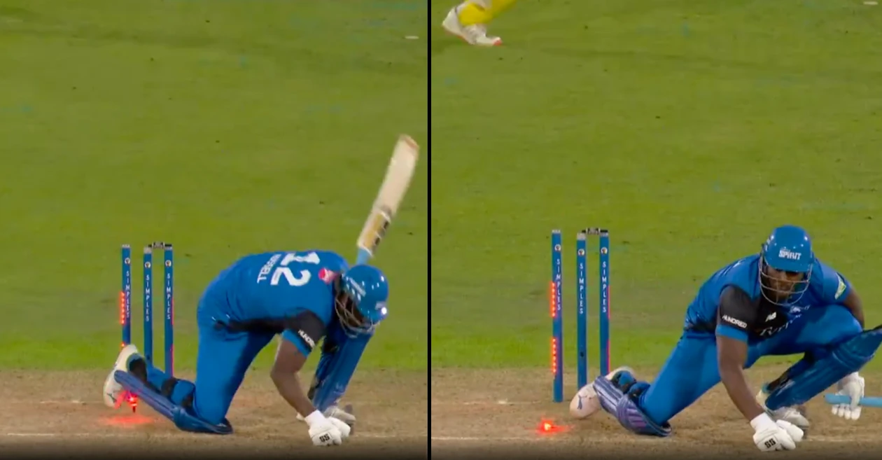 WATCH: Luke Wood floors Andre Russell with a brilliant slower delivery | The Hundred 2024