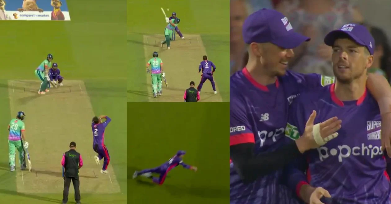 WATCH: Mitchell Santner’s unbelievable catch to see-off Sam Curran in The Hundred 2024