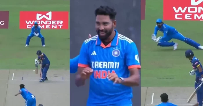 WATCH: Mohammed Siraj dismisses Pathum Nissanka on a golden duck during SL vs IND 2nd ODI