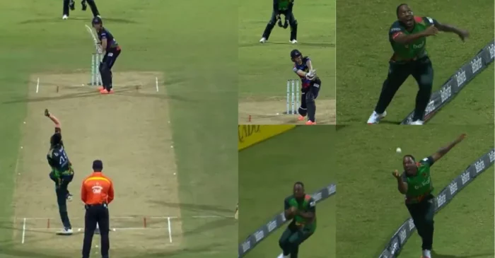 WATCH: Odean Smith grabs a stunner to dismiss Sam Billings in CPL 2024