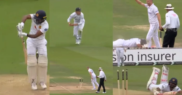 WATCH: England captain Ollie Pope hits a bulls eye to dismiss Lahiru Kumara on Day 2 of the 2nd Test