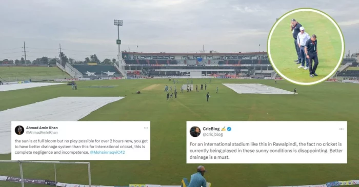 PAK vs BAN: ‘Aur inko champions trophy host krni hai…’: Fans roast PCB for poor outfield conditions on Day 1 of the Rawalpindi Test