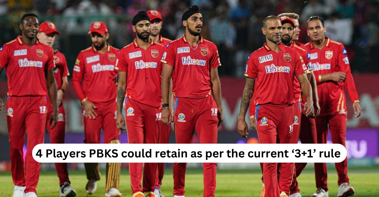 IPL 2025 Auction: 4 Players PBKS can retain as per the current ‘3+1’ rule