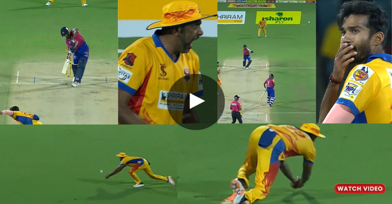 WATCH: Ashwin’s Stunning Diving Catch in TNPL 2024