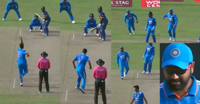 WATCH: Rohit Sharma hilariously runs down the wicket to hit Washington Sundar during SL vs IND 2nd ODI