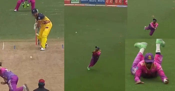 WATCH: Shakib Al Hasan plucks a fantastic diving catch to dismiss Marcus Stoinis in GT20 Canada