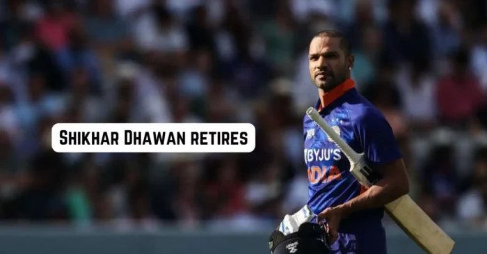 Shikhar Dhawan bids farewell to international and domestic cricket