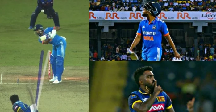WATCH: Asitha Fernando delivers an absolute peach to send Shreyas Iyer packing | SL vs IND, 1st ODI
